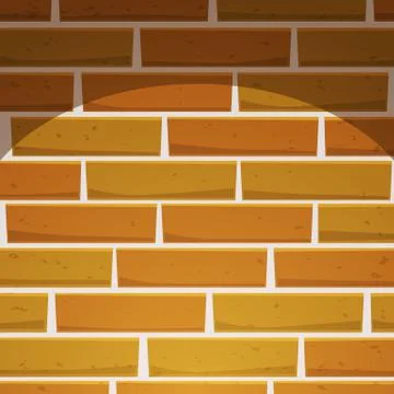 Cartoon Brick Wall Stock Illustration