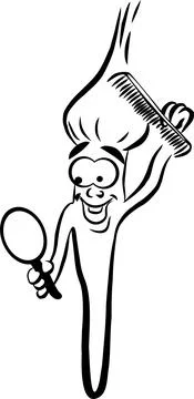 Cartoon brush 库存插图