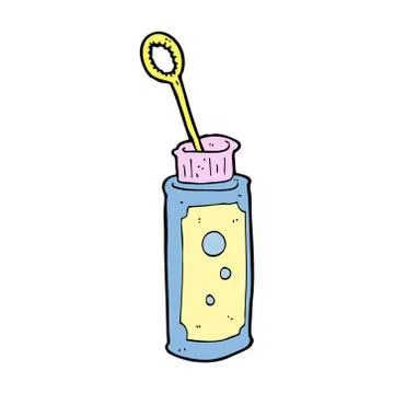 Cartoon bubble blower Stock Illustration