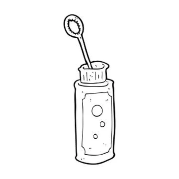 Cartoon bubble blower Stock Illustration