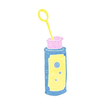 Cartoon bubble blower Stock Illustration