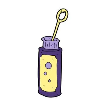 Cartoon bubble blower Stock Illustration