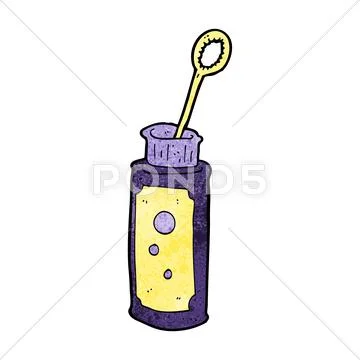 Cartoon bubble blower Stock Illustration