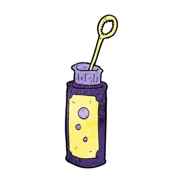 Cartoon bubble blower Stock Illustration