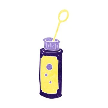 Cartoon bubble blower Stock Illustration