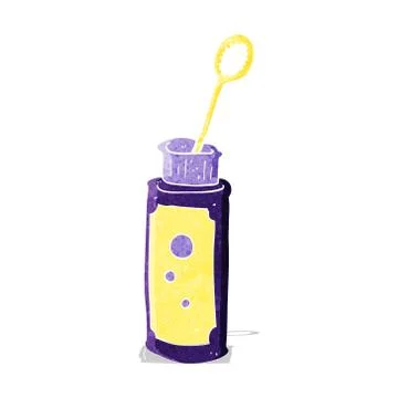 Cartoon bubble blower Stock Illustration