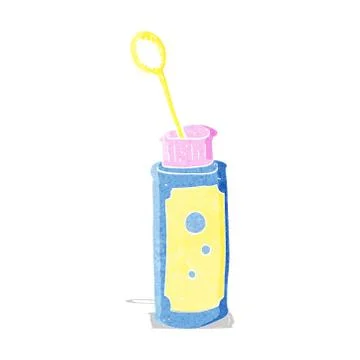 Cartoon bubble blower Stock Illustration