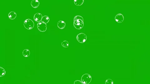 Cartoon bubbles green screen motion graphics Stock Footage 286864845