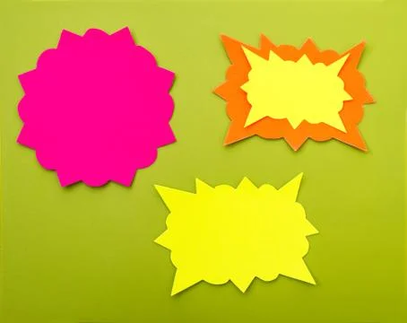 Cartoon bubbles Stock Photos