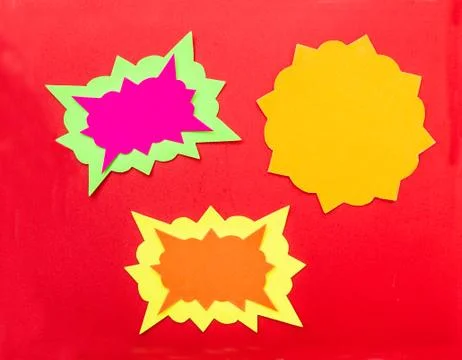 Cartoon bubbles. Stock Photos