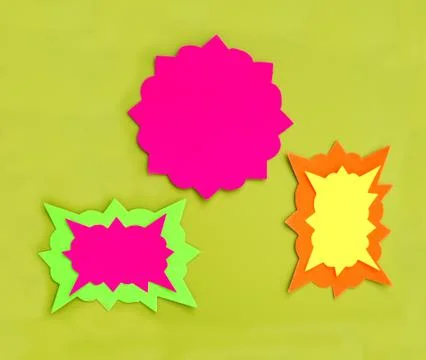 Cartoon bubbles Stock Photos