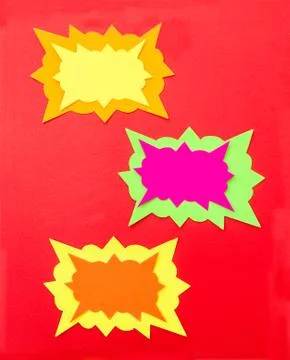 Cartoon bubbles Stock Photos