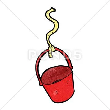 Cartoon bucket Stock Illustration