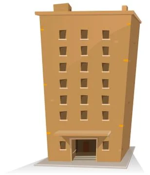 Cartoon building Stock Illustration