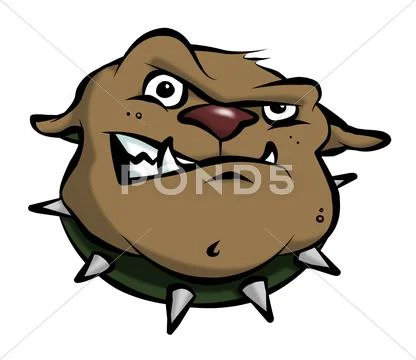 Cartoon bulldog Stock Illustration