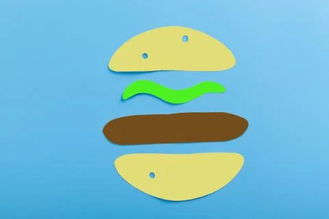 Cartoon burger image Stock Photos
