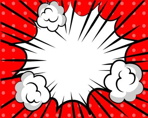 Cartoon burst comic background Vector イラスト素材