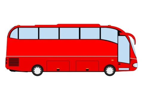 Cartoon bus. Stock Illustration