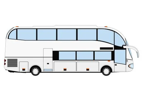 Cartoon bus. Illustrazione stock
