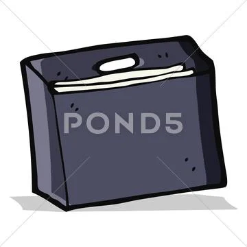 Cartoon business files Stock Illustration