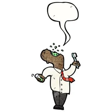 Cartoon businessman getting ready for work Stock Illustration