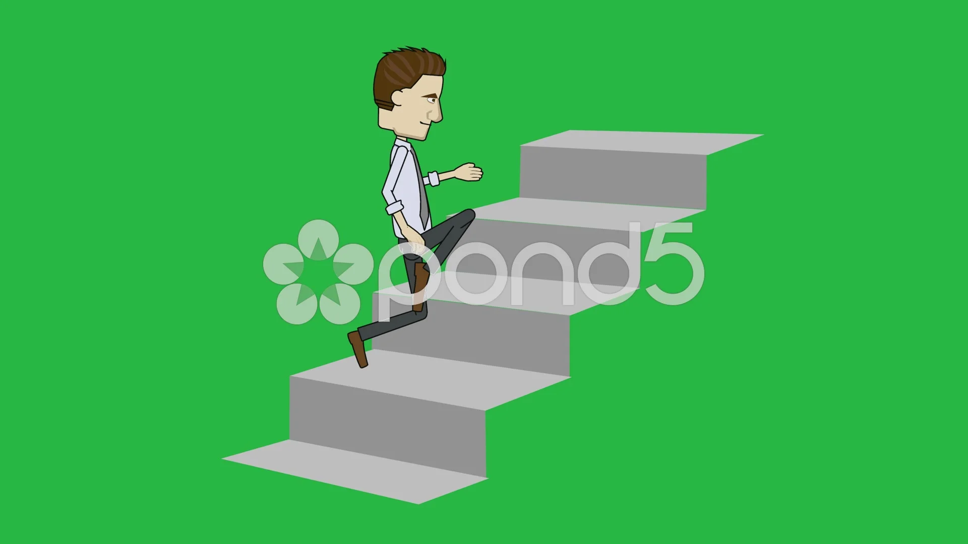 climbing stairs animation