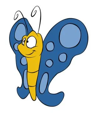 Cartoon Butterfly Stock Illustration