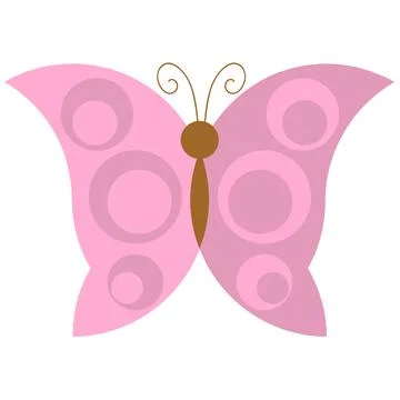 Cartoon butterfly Illustrazione stock