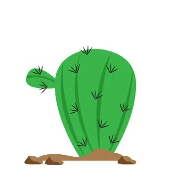 Cartoon cactus icon Stock Illustration