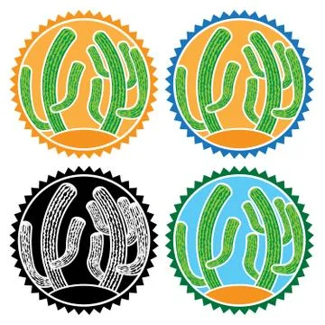 Cartoon cactus Stock Illustration