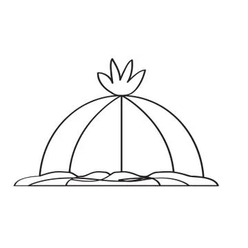 Cartoon cactus sketch Stock Illustration