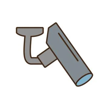 Cartoon camera surveillance security design Stock Illustration