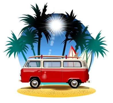 Cartoon Camper Stock Illustration