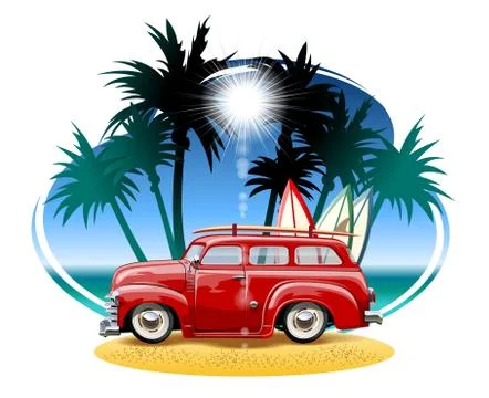 Cartoon Camper Stock Illustration