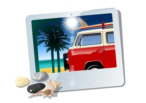 Cartoon Camper Stock Illustration