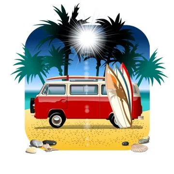Cartoon Camper Stock Illustration