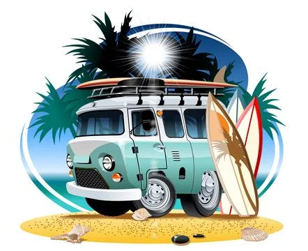 Cartoon Camper イラスト素材