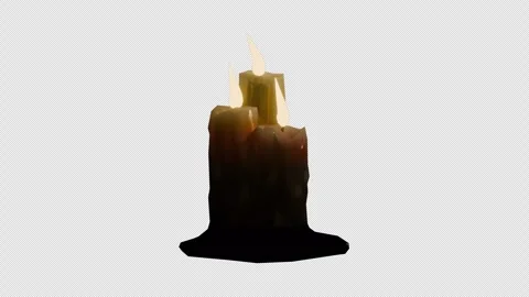 Cartoon Candle Stock Footage 296333928