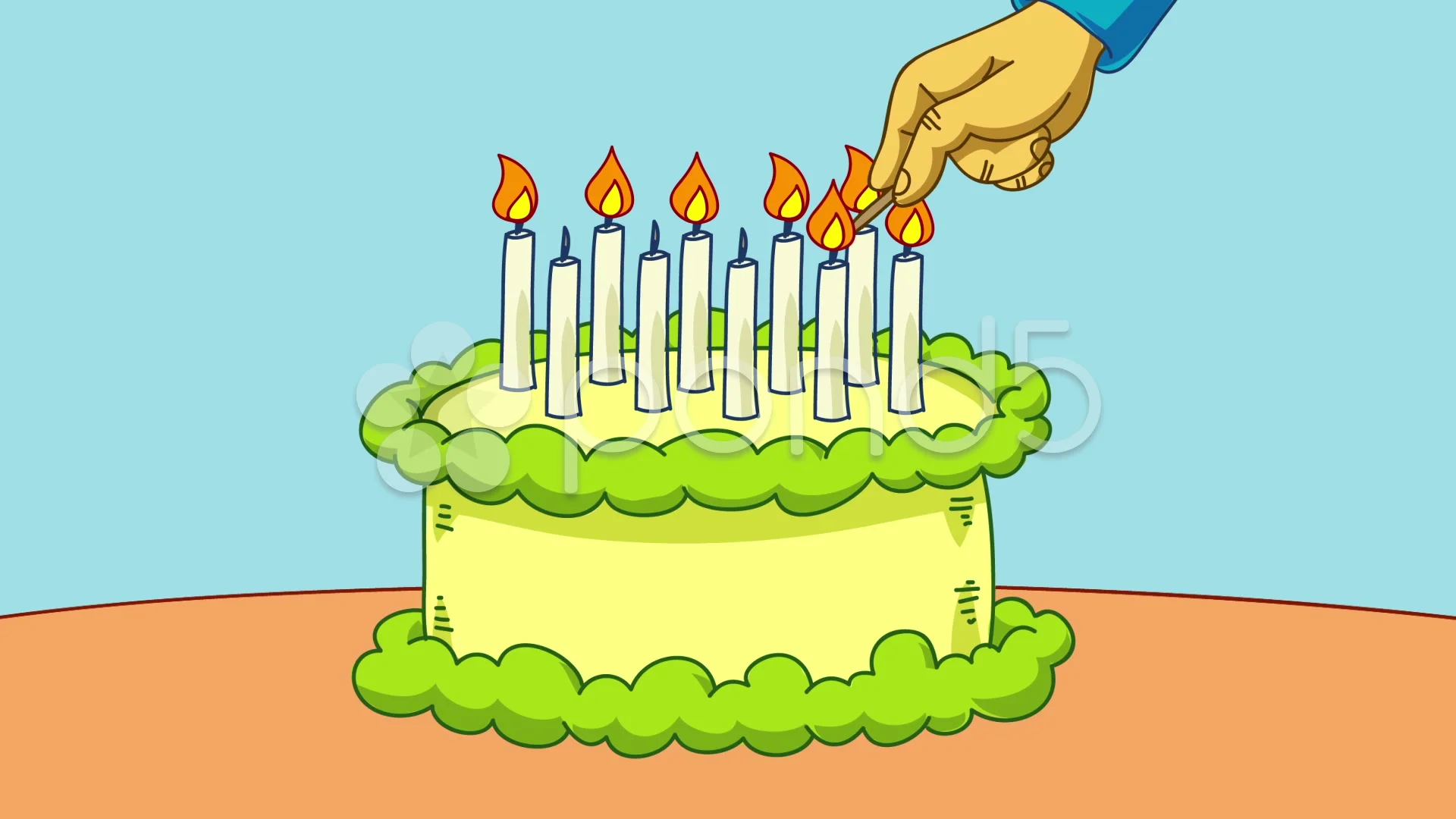 3d CSS Birthday Cake and Candles Animation  Lena Design