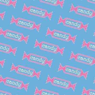 Cartoon Candy pattern Stock Illustration