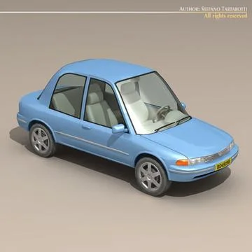 Cartoon car 1 3D Model