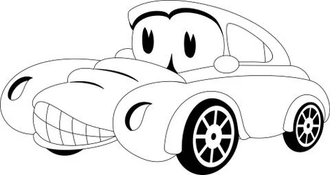 Cartoon car Stock Illustration