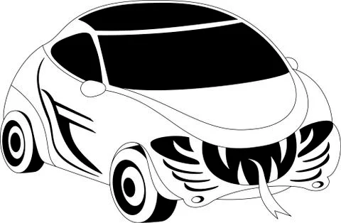 Cartoon car Stock Illustration