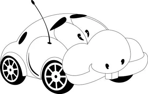 Cartoon car Stock Illustration