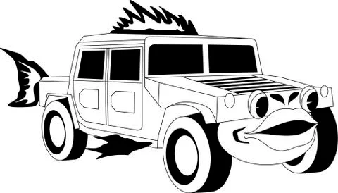 Cartoon car Stock Illustration