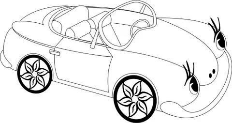Cartoon car Stock Illustration