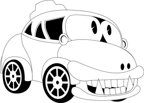 Cartoon car Stock Illustration