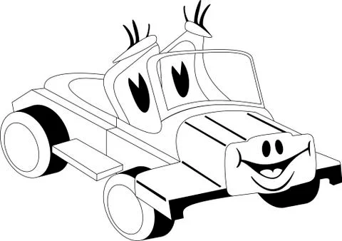 Cartoon car Stock Illustration