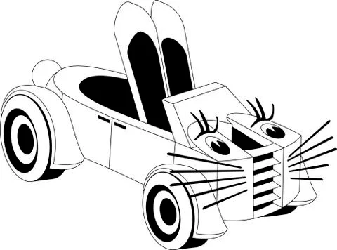 Cartoon car Stock Illustration