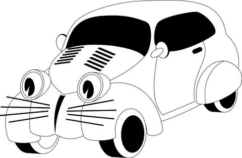 Cartoon car Stock Illustration